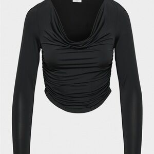 Wilfred Parfait Longsleeve cowl neck XXS slinky nwot cropped